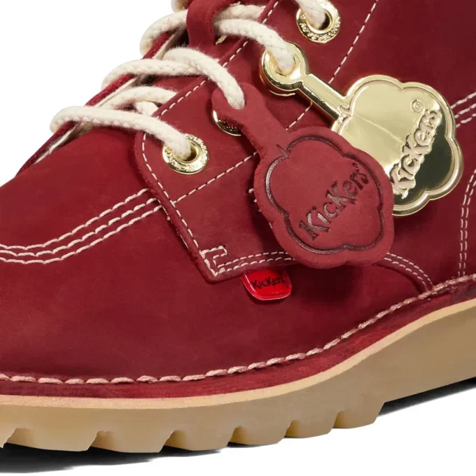Bottes Kick Hi Goldie unisexes pour adultes, rouges Bottes Kick Hi Goldie unisexes pour adultes, rouges