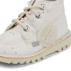 Bottes Kick Hi pailletées unisexes pour bébés, blanches Bottes Kick Hi pailletées unisexes pour bébés, blanches