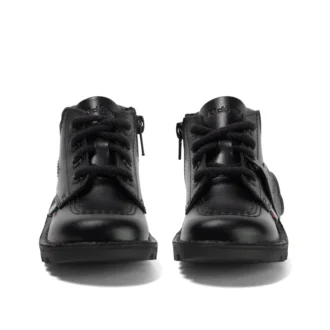 Bottes Kick Hi rembourrées en cuir noir pour garçons