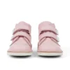 Bottes Kick Hi Roll en cuir rose clair unisexes pour bébés