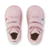 Bottes Kick Hi Roll en cuir rose clair unisexes pour bébés