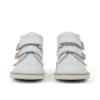 Bottes Kick Hi Roll en cuir unisexe pour bébé, blanc