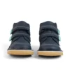 Bottes Kick Hi Roll ZigZag en cuir bleu marine pour garçons en bas âge
