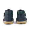 Bottes Kick Hi Roll ZigZag en cuir bleu marine pour garçons en bas âge