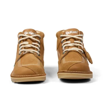 Bottes Kick Hi Stitch unisexes pour adultes, couleur beige