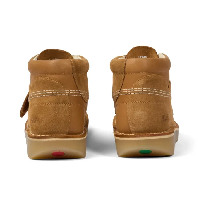 Bottes Kick Hi Stitch unisexes pour adultes, couleur beige