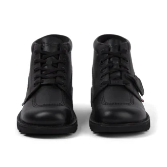 Bottes Kick Hi Tab en cuir pour homme adulte, noir