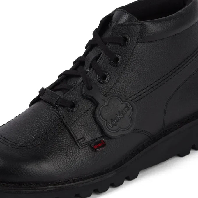 Bottes Kick Hi Tab en cuir pour homme adulte, noir Bottes Kick Hi Tab en cuir pour homme adulte, noir