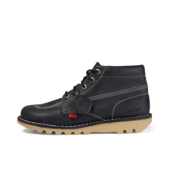 Bottes Kick Hi unisexes pour adultes, noir/blanc
