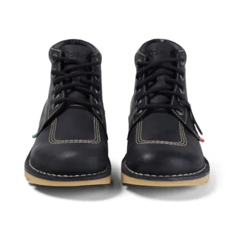 Bottes Kick Hi unisexes pour adultes, noir/blanc