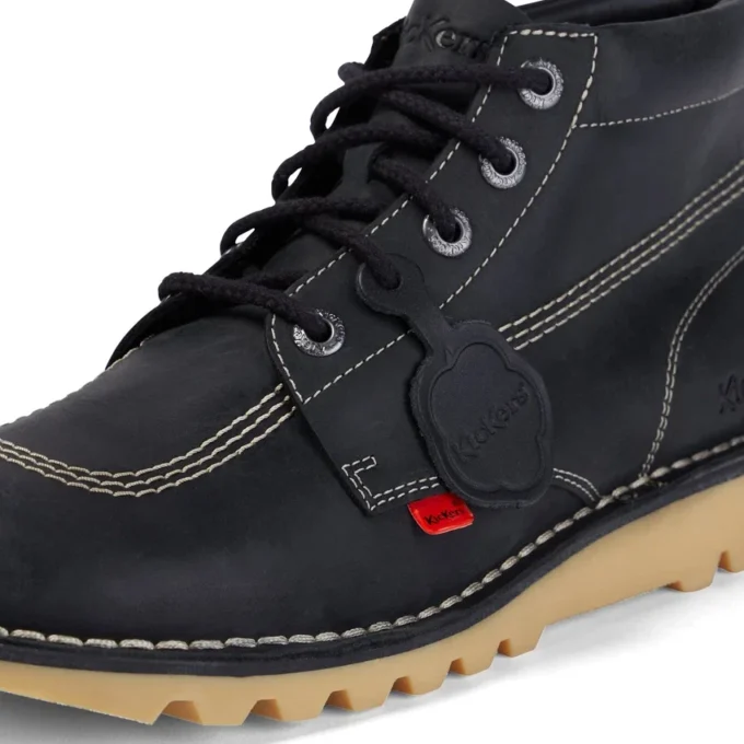 Bottes Kick Hi unisexes pour adultes, noir/blanc Bottes Kick Hi unisexes pour adultes, noir/blanc