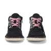 Bottes Kick Hi Winter en nubuck noir pour bébés filles