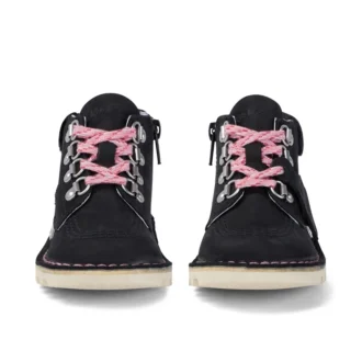 Bottes Kick Hi Winter en nubuck noir pour bébés filles