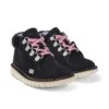Bottes Kick Hi Winter en nubuck noir pour bébés filles