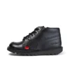 Bottes Kick Hi Zip en simili cuir noir unisexe junior Bottes Kick Hi Zip en simili cuir noir unisexe junior