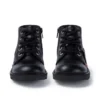 Bottes Kick Hi Zip en simili cuir noir unisexe junior Bottes Kick Hi Zip en simili cuir noir unisexe junior