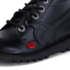 Bottes Kick Hi Zip en simili cuir noir unisexe junior Bottes Kick Hi Zip en simili cuir noir unisexe junior