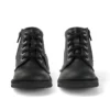 Bottes Kick Hi Zip unisexes junior en simili cuir noir Bottes Kick Hi Zip unisexes junior en simili cuir noir