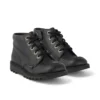 Bottes Kick Hi Zip unisexes junior en simili cuir noir Bottes Kick Hi Zip unisexes junior en simili cuir noir