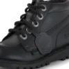 Bottes Kick Hi Zip unisexes junior en simili cuir noir Bottes Kick Hi Zip unisexes junior en simili cuir noir