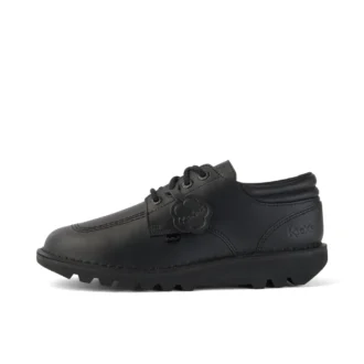 Bottes Kick Lo en cuir rembourré pour homme, noir