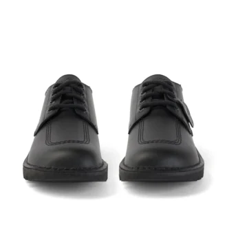 Bottes Kick Lo en cuir rembourré pour homme, noir