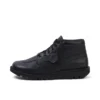 Bottes Kick pour adultes unisexes en cuir vieilli noir