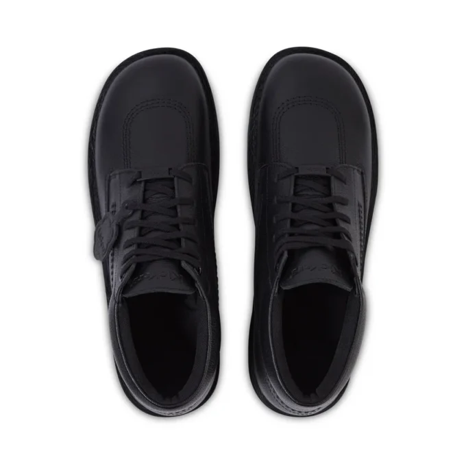 Bottes Kick pour adultes unisexes en cuir vieilli noir