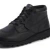 Bottes Kick pour adultes unisexes en cuir vieilli noir
