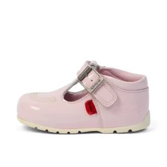 Bottes Kick T-Bar rose pâle pour bébé fille