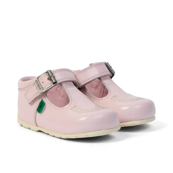 Bottes Kick T-Bar rose pâle pour bébé fille