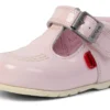 Bottes Kick T-Bar rose pâle pour bébé fille
