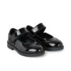 Bottes Lachly Mj Brogue en cuir verni noir pour petites filles