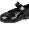 Bottes Lachly Mj Brogue en cuir verni noir pour petites filles