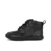 Bottes Playflex Hi en cuir noir unisexe pour tout-petits