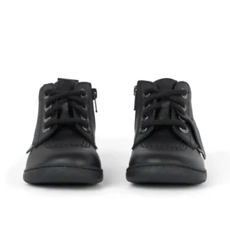 Bottes Playflex Hi en cuir noir unisexe pour tout-petits