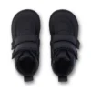 Bottes unisexes Playflex Hi Vel en cuir noir pour tout-petits
