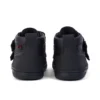 Bottes unisexes Playflex Hi Vel en cuir noir pour tout-petits