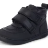 Bottes unisexes Playflex Hi Vel en cuir noir pour tout-petits