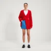 Cardigan classique Kickers unisexe pour adulte, rouge Cardigan classique Kickers unisexe pour adulte, rouge