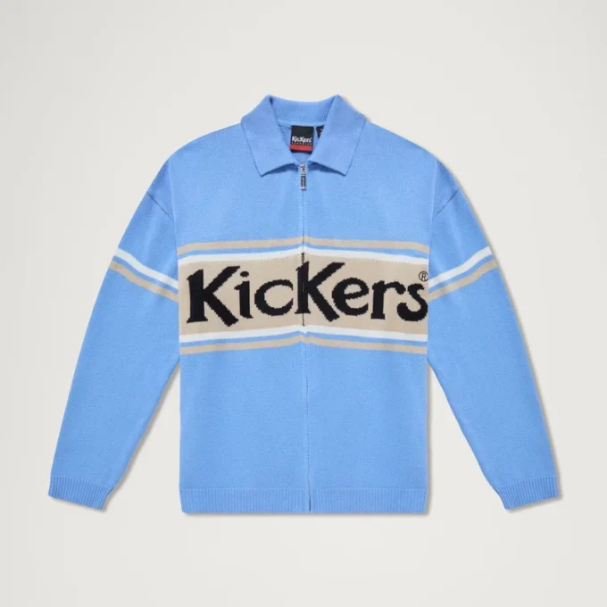 Cardigan unisexe adulte Kickers Classic à fermeture éclair, bleu Cardigan unisexe adulte Kickers Classic à fermeture éclair, bleu