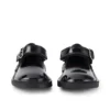 Chaussures Adlar Heart Mj en cuir verni noir pour petite fille