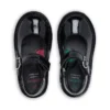 Chaussures Adlar Heart Mj en cuir verni noir pour petite fille