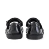 Chaussures Adlar Heart Mj en cuir verni noir pour petite fille