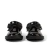 Chaussures Adlar T Bar Bow en cuir verni noir pour petite fille