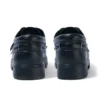Chaussures bateau Lennon en cuir noir unisexe adulte Chaussures bateau Lennon en cuir noir unisexe adulte