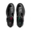 Chaussures à bride en T Lachly Brogue en cuir verni noir pour filles
