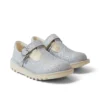 Chaussures à bride en T pour bébés filles Kick T-Bar Glitter Cosmic Textile Silver