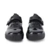 Chaussures brogues Tovni pour filles, cuir verni noir