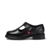 Chaussures en cuir à bride en T Lach pour filles, noir Chaussures en cuir à bride en T Lach pour filles, noir
